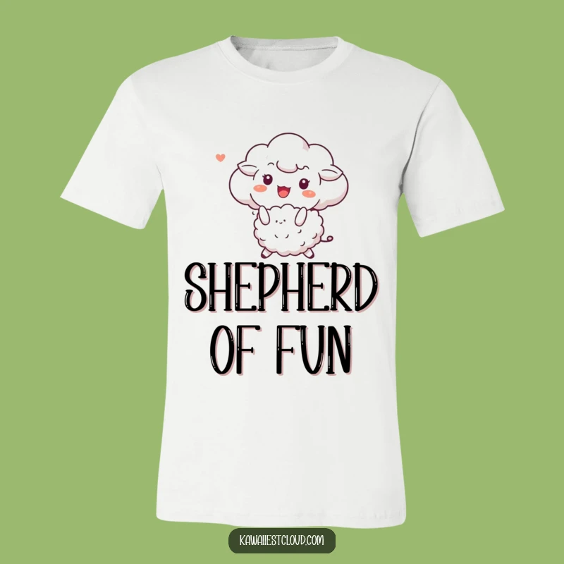 Funny Cloud Sheep Bounce T-Shirt: Joyful Character Tee, Perfect Humorous Gift