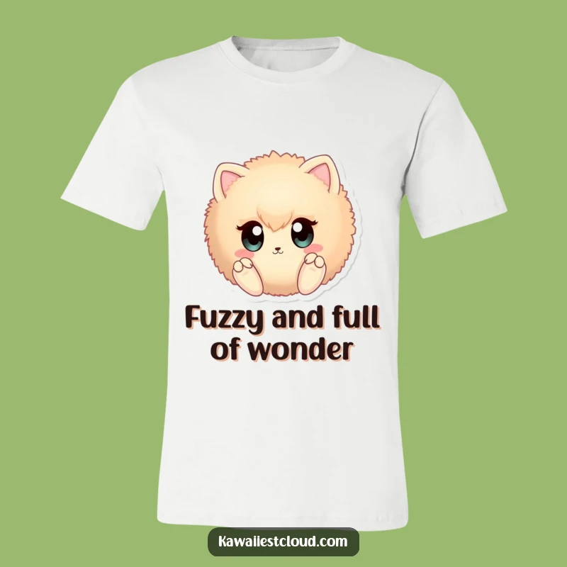 Funny Fuzzy Creature T-Shirt: Curious Eyes Design, Hilarious Gift for Animal Enthusiasts