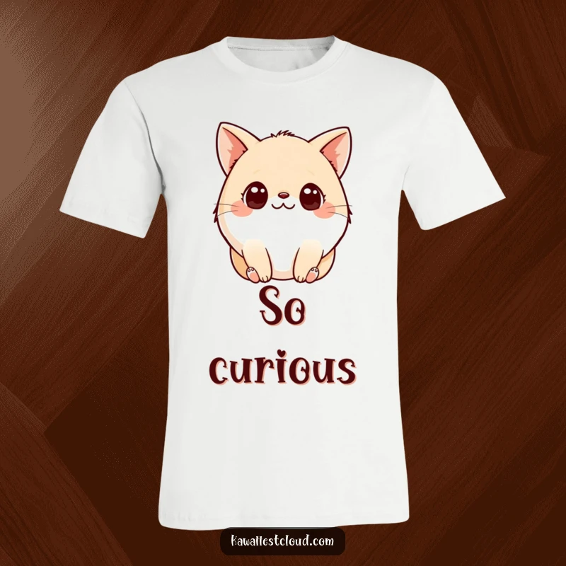 Funny T-Shirt: A plump, small creature with large, curious eyes and little paws, depicted in a playful and endearing manner.