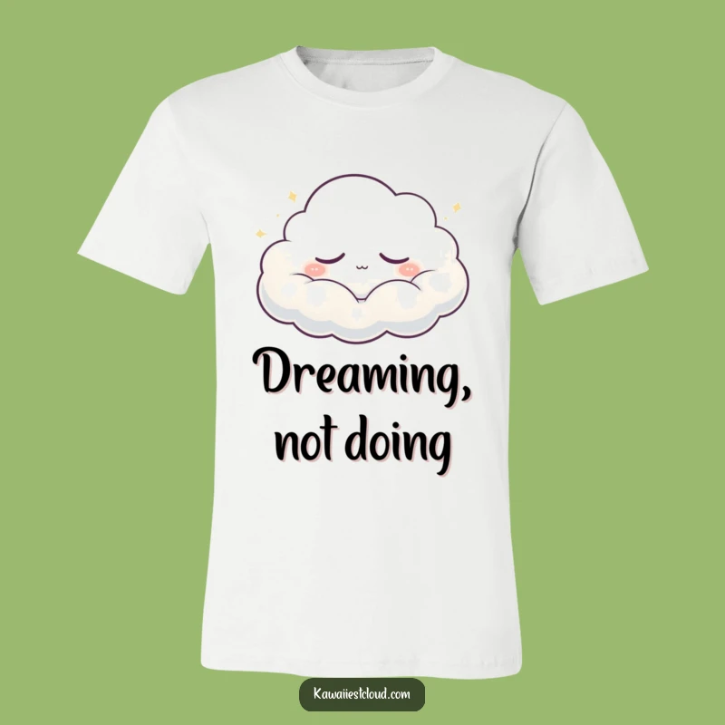 Funny Sleepy Cloud T-Shirt: Peaceful Drifting Character Humor