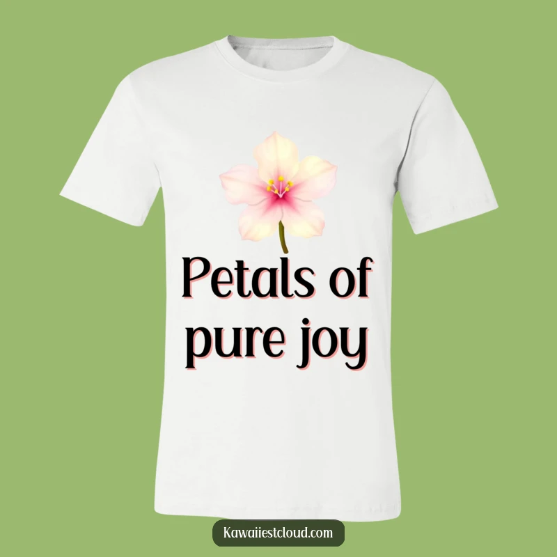 Funny Blossom T-Shirt: Glowing Petals Design, Enchanting Humorous Gift for Gardeners