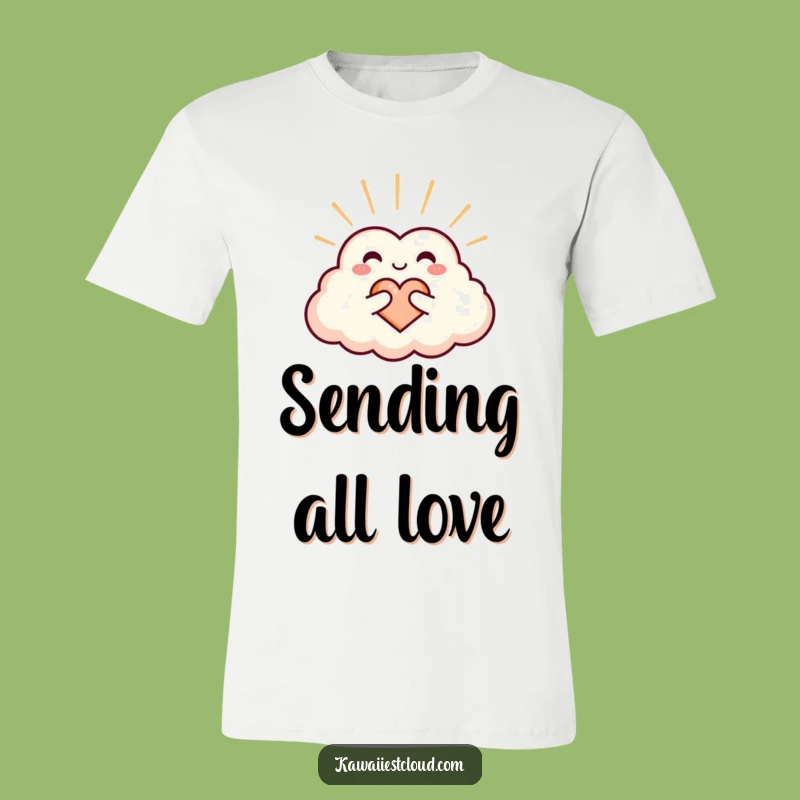 Funny Heart Cloud T-Shirt: Wear Your Warmth with Love, Perfect Funny Gift