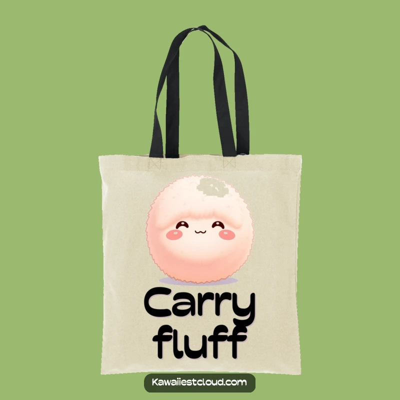 Funny Fluffy Sphere Tote Bag: Carry Sweetness, Bashful Style, Fun Gift
