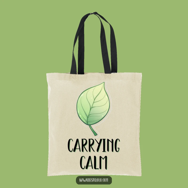 Stylish Funny Leaf Tote Bag: Artistic Curve, Practical Humorous Gift for Everyday Eco-Chic