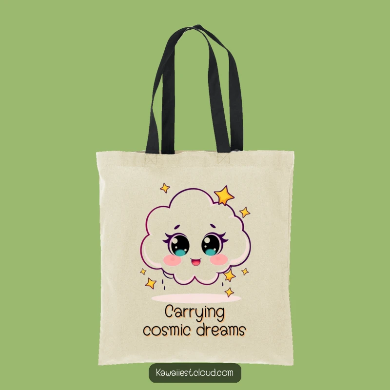 Funny Star Rain Cloud Tote Bag: Carry a Little Magic Everywhere