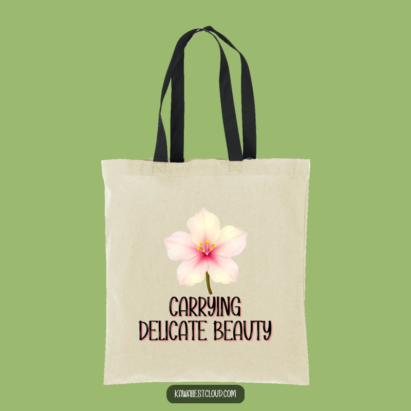 Funny Blossom Tote Bag: Glowing Light Design, Enchanting Humorous Gift for Nature Lovers