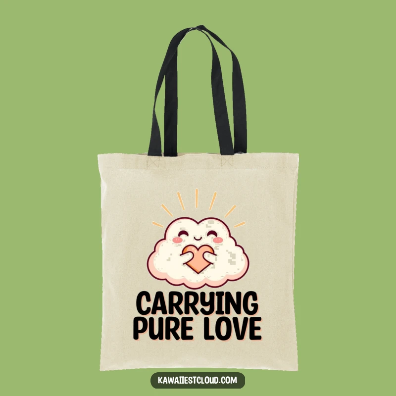 Funny Heart Cloud Tote Bag: Carry Love and Warmth, Ideal Everyday Gift