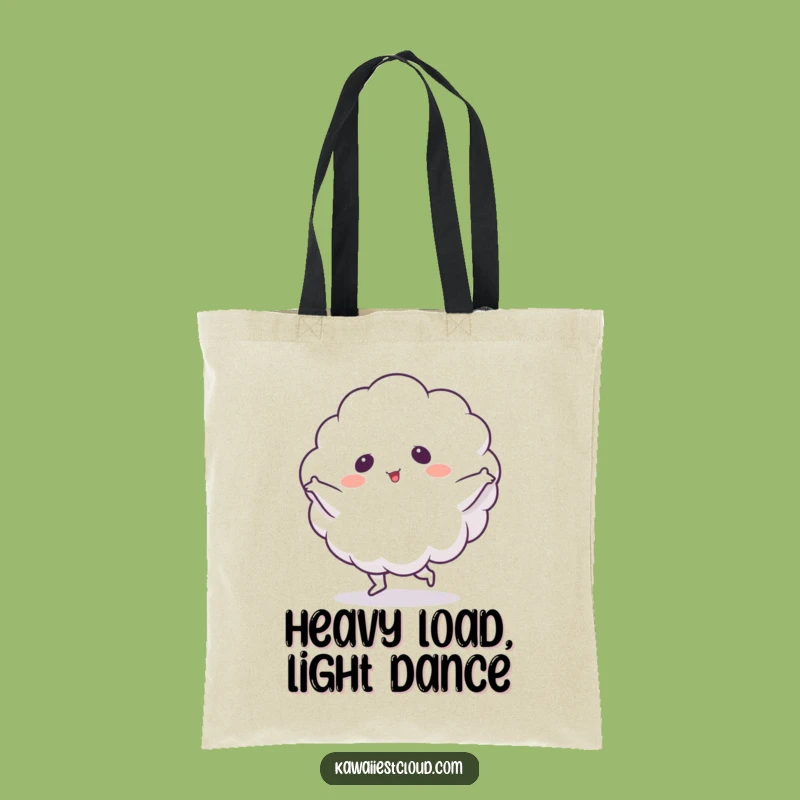 Funny Cloud Dance Tote Bag: Carry Your Laughs with this Fluffy Friend - Great Funny Gift!